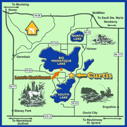 Curtis, MI Resorts | Where is the best cabin rentals on Big Manistique Lake?  | Big Manistique Lake Cabin Rentals | Rental Cabins on Big Manistique Lake | Best Rentals on Big Manistique Lake | Curtis MI Cabin Rentals | Curtis MI | Curtis Michigan Lodging | Resorts in Curtis MI